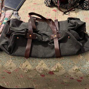 Billy Reid Canvas/Leather Duffel Bag